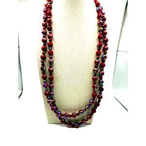 Premiere Designs Scarlet Long Necklace with AB finish